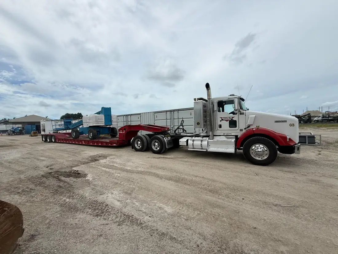 Heavy transport truck in Polk County